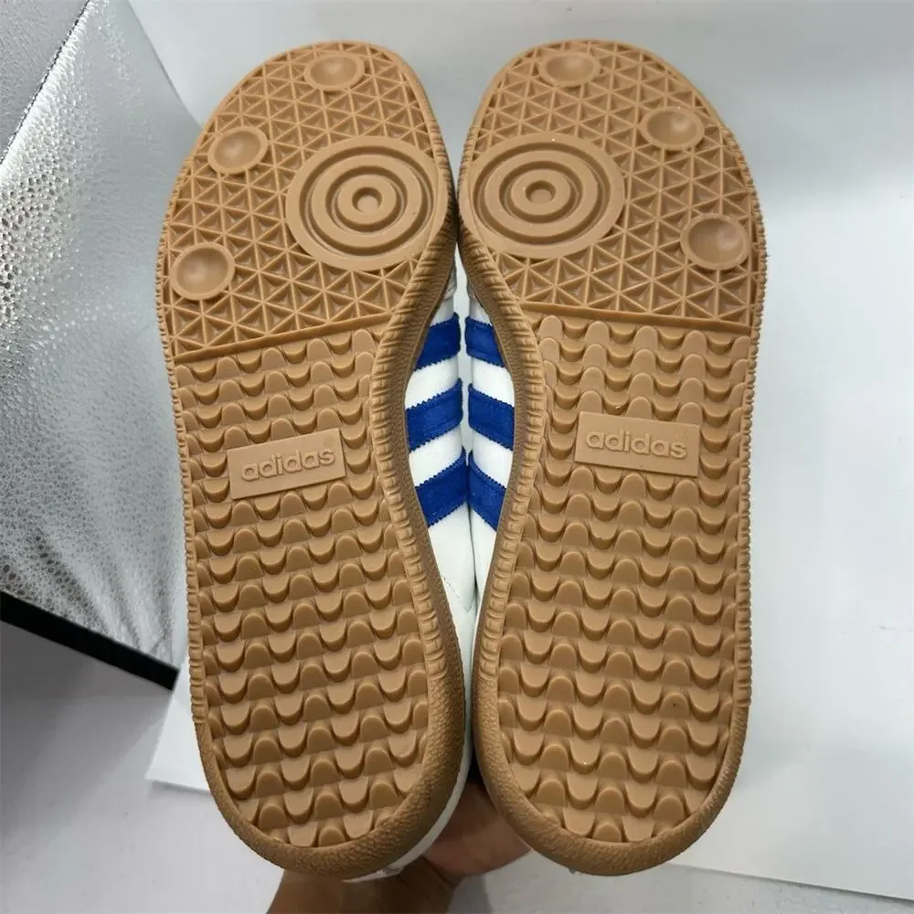 adidas Originals Samba OG Men's Sneakers Core White Blue Gum Sole Size 11.5 US